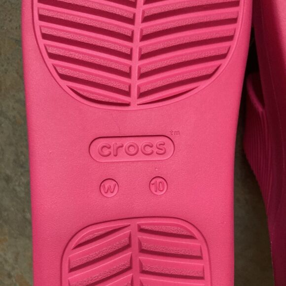 NWT Crocs Women's Getaway Groove Platform H-Strap Sandal Size 10 Dragon Fruit - Picture 7 of 9